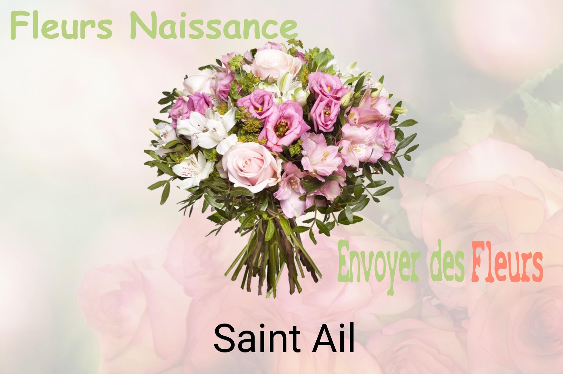 Bouquet de fleurs de naissance livré à Saint-Ail